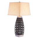 Zara Black/Chrome Table Lamp - Star USA Furniture Inc