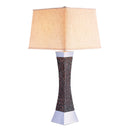 Pandora Dark Wood/Black/Chrome Table Lamp - Star USA Furniture Inc