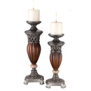 Luna Glossy Brown Candle Holder Set (4/CTN) - Star USA Furniture Inc