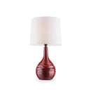 Ida Burgundy Table Lamp - Star USA Furniture Inc
