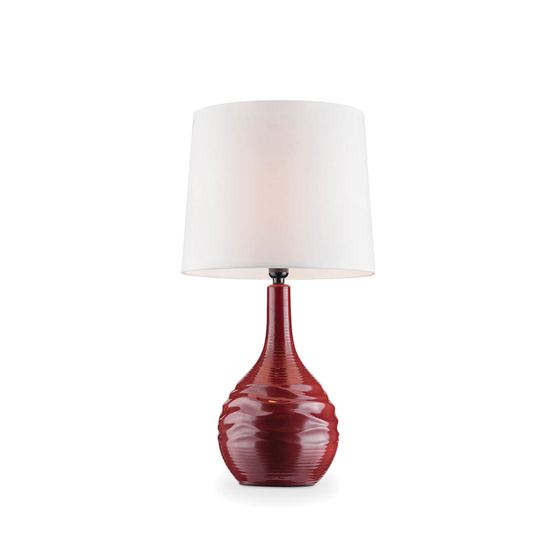 Ida Burgundy Table Lamp