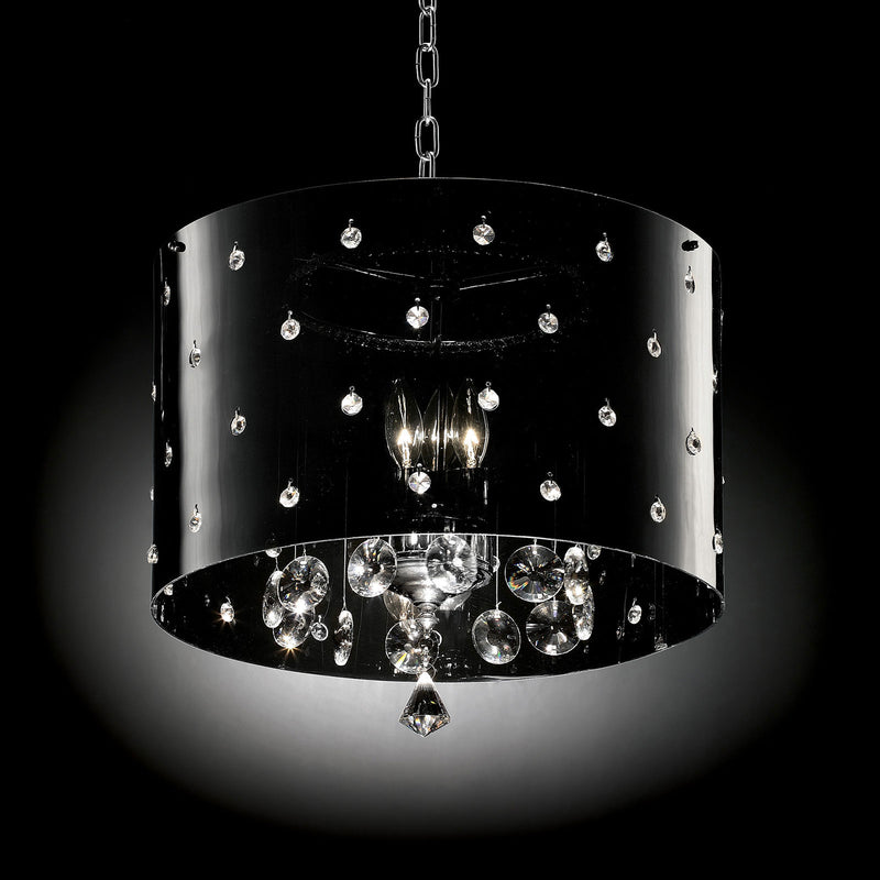Bronte Black/Chrome Ceiling Lamp