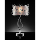 Elva Silver/Chrome Table Lamp, Double Shade - Star USA Furniture Inc