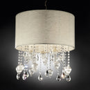 Calypso Off-White/Chrome Ceiling Lamp - Star USA Furniture Inc