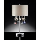 Calypso Off-White/Chrome Table Lamp - Star USA Furniture Inc
