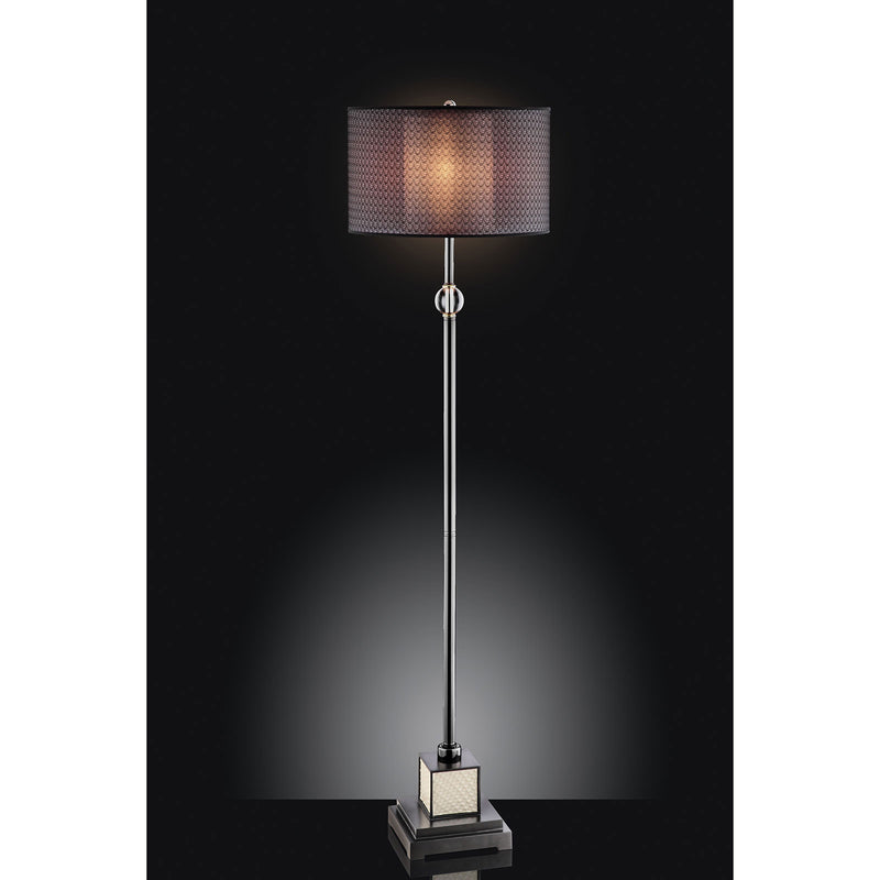 Magda Black/Chrome Floor Lamp