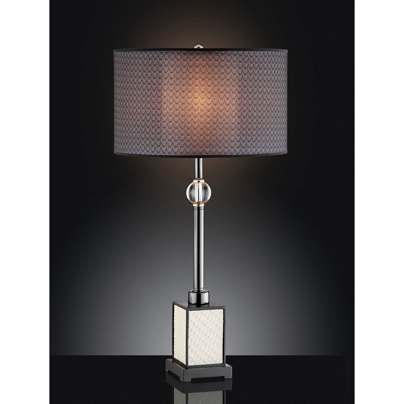 Magda Black/Chrome Table Lamp - Star USA Furniture Inc