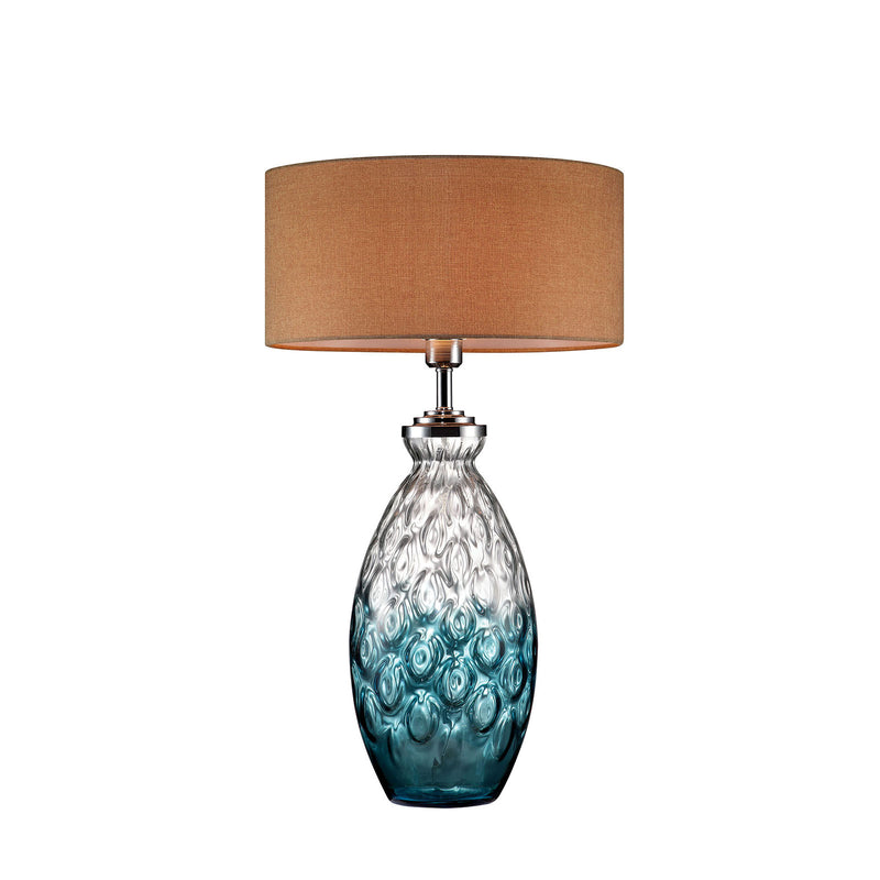 Cindy Aquamarine 28"H Aquamarine Glass Table Lamp - Star USA Furniture Inc