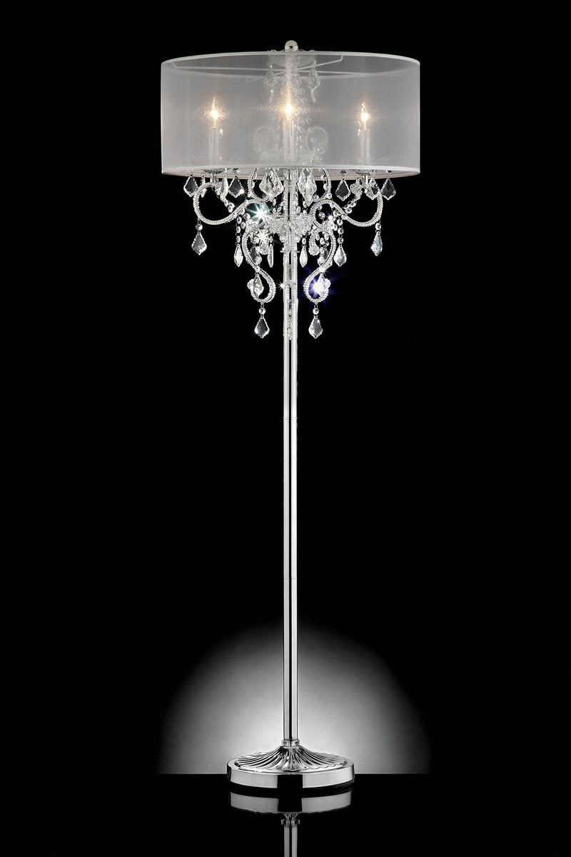 Rigel Silver 63"H Floor Lamp - Star USA Furniture Inc