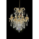 Christiana Gold 35"H Ceiling Lamp Gold, Hanging Crystal - Star USA Furniture Inc