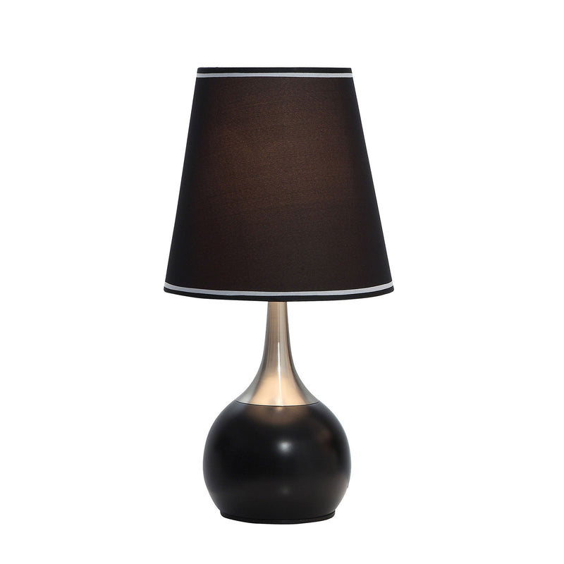 Leah Black/Gold Touch Lamp