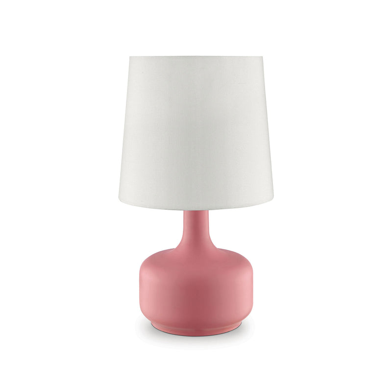 Farah Pink 17"H Matte Pink Table Lamp