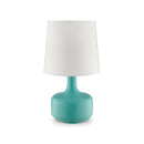 Farah Teal 17"H Matte Teal Table Lamp - Star USA Furniture Inc