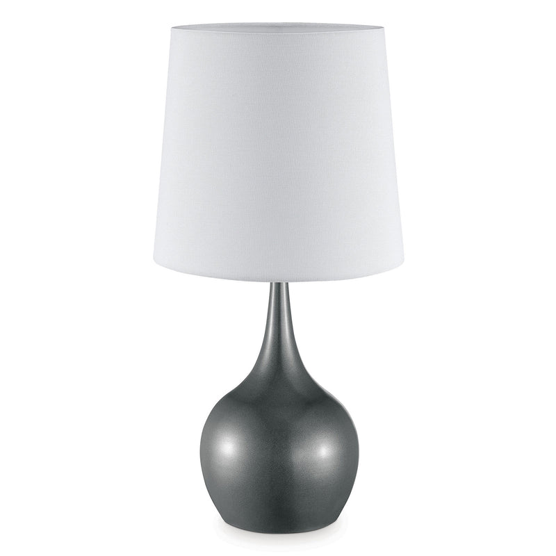 Edie Gray 23.5"H Metallic Grey Table Lamp