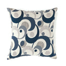 Swoosh Blue 18" X 18" Pillow, Blue (2/CTN) - Star USA Furniture Inc