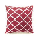 Xia Red Quatrefoil 22" X 22" Pillow, Red (2/CTN) - Star USA Furniture Inc