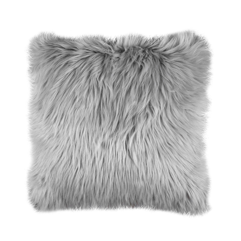 Roxie Silver 20" X 20" Pillow, Fur Silver (2/CTN)