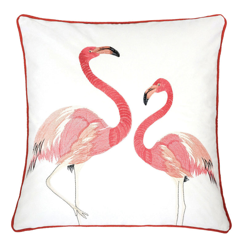 Lina Flamingo 20" X 20" Pillow, Pair Flamingo