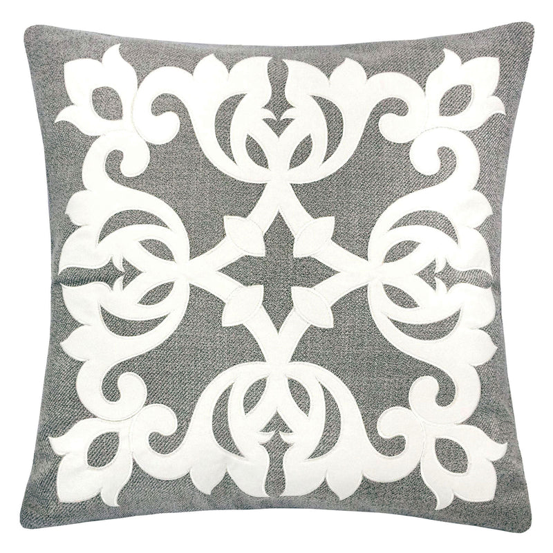 Trudy Silver 20" X 20" Pillow, Silver