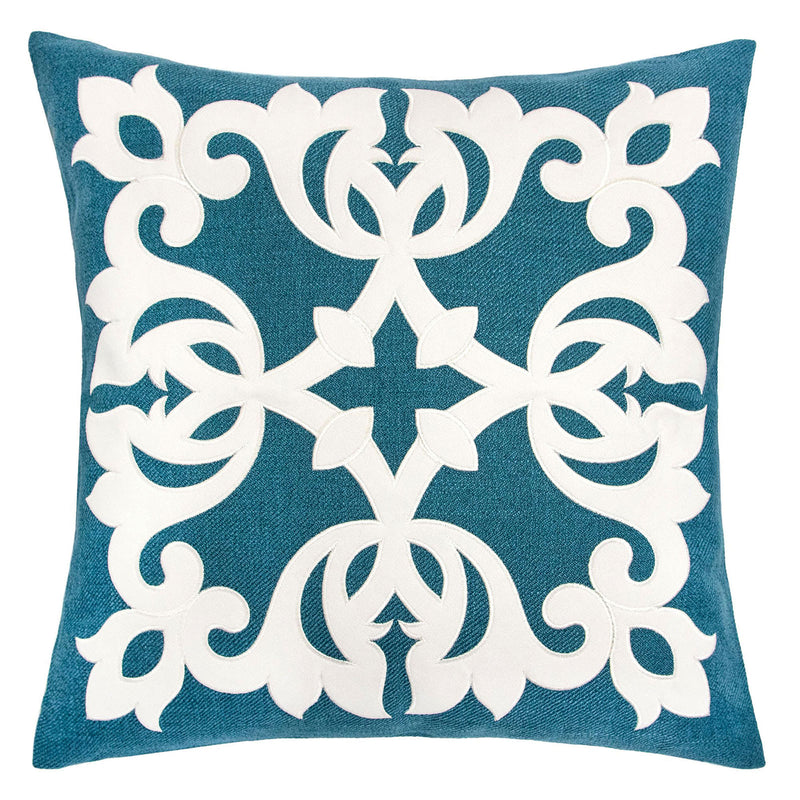 Trudy Teal 20" X 20" Pillow, Turquoise