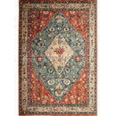 Mortsel Red/Multi 5'3" X 7'6" Area Rug - Star USA Furniture Inc