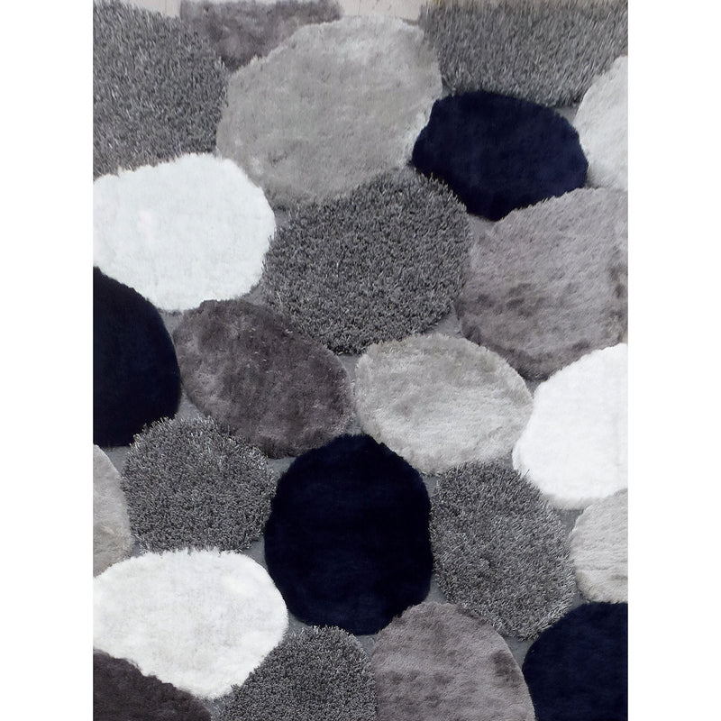 Vancouver Gray/Navy 5' X 7' Area Rug - Star USA Furniture Inc