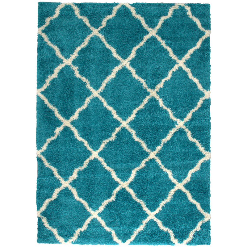 ZAFIRAH Turquoise 5' X 8' Area Rug - Star USA Furniture Inc