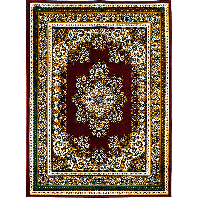 SHINTA Burgundy 5' X 8' Area Rug - Star USA Furniture Inc