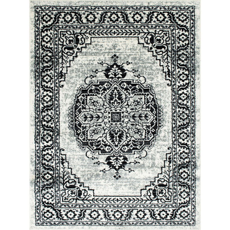 Serang Gray/Black 5' X 7' Area Rug - Star USA Furniture Inc