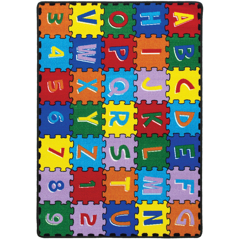 Abbey Alphabet/Multi 4' 9" X 6' 9" Area Rug