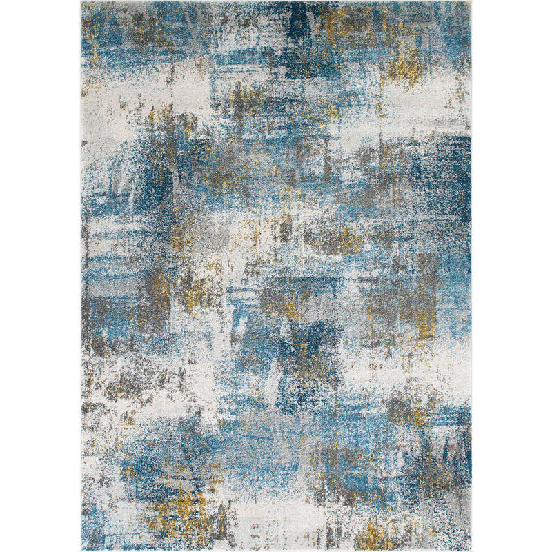 Develi Blue/White 5' X 7' Area Rug - Star USA Furniture Inc