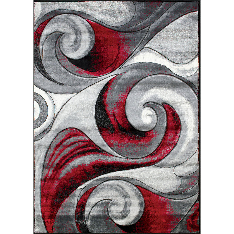 Niksar Red 5' X 7' Area Rug - Star USA Furniture Inc