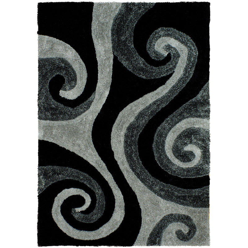 Fermont Gray/Black 5' X 7' Area Rug - Star USA Furniture Inc