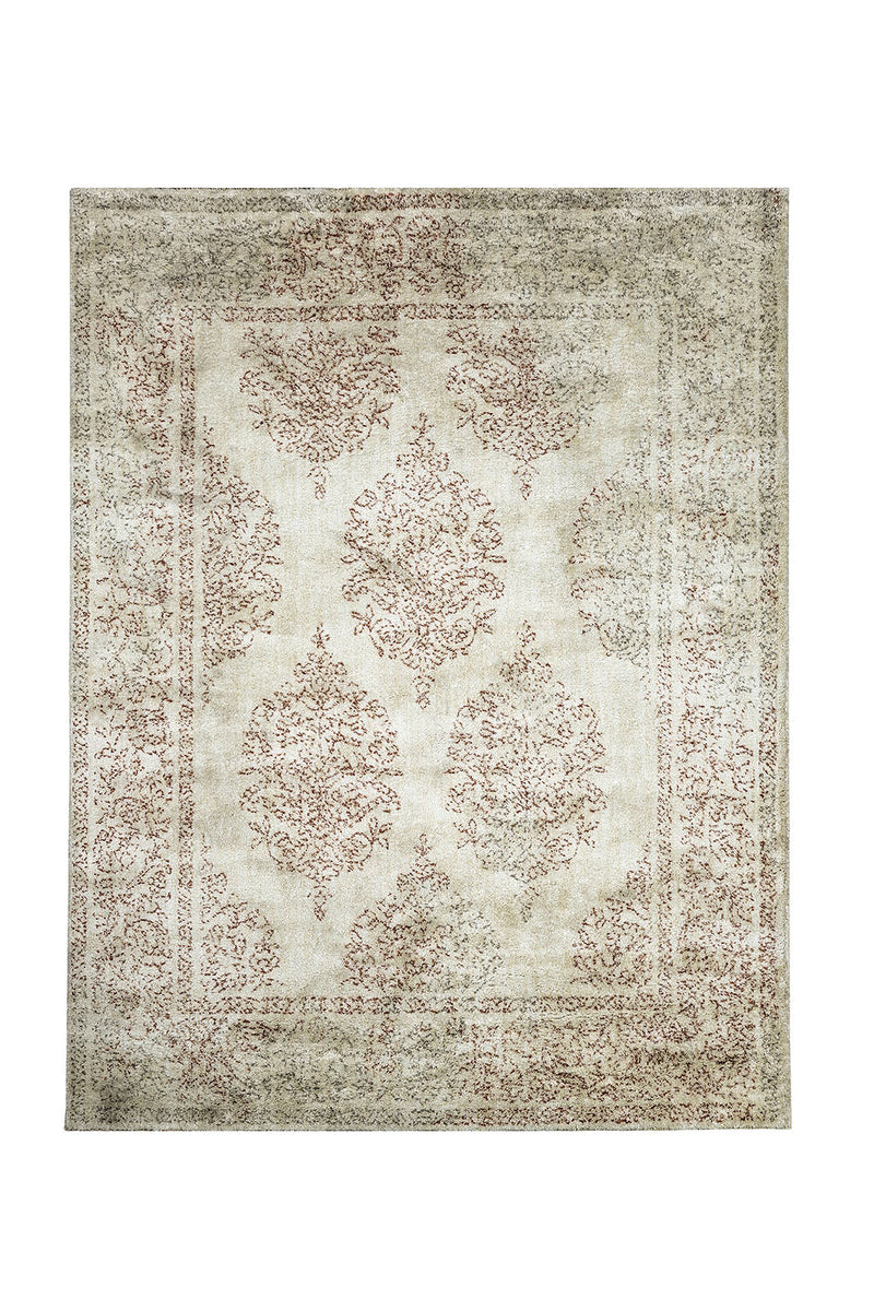 Sartell Beige, Charcoal 5' X 8' Area Rug