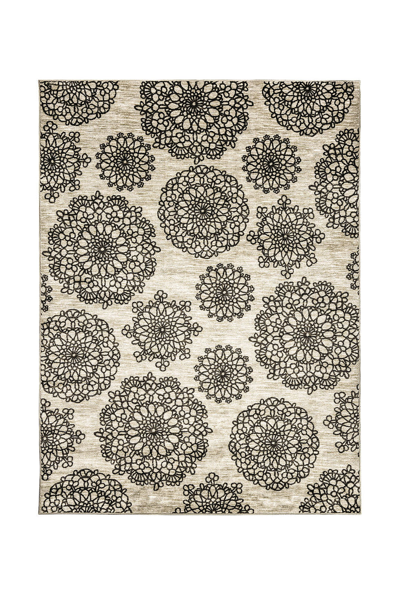 Acanthus Dark Gray/Black 8' X 10' Area Rug - Star USA Furniture Inc