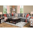 PENNINGTON Gray/Orange Sectional - Star USA Furniture Inc
