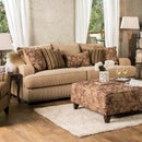 ARKLOW Tan Sofa, Tan - Star USA Furniture Inc