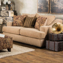 ARKLOW Tan Love Seat, Tan - Star USA Furniture Inc