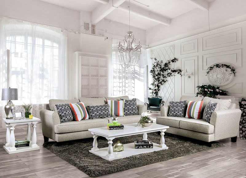 Denbigh Gray Sofa + Love Seat