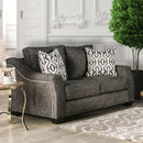Coralie Charcoal Love Seat - Star USA Furniture Inc