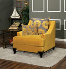 Wolver Gold/Gray Chair, Gold - Star USA Furniture Inc