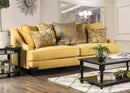 Viscontti Gold/Gray Sofa, Gold - Star USA Furniture Inc
