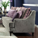 Viscontti Vintage Taupe/Purple Love Seat, Vintage Taupe - Star USA Furniture Inc