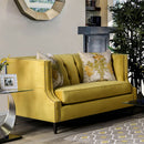 Tegan Royal Yellow/Light Tan Love Seat - Star USA Furniture Inc
