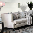 Tegan Beige/Light Blue Love Seat - Star USA Furniture Inc