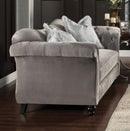 ANTOINETTE Dolphin Gray Love Seat, Dolphin Gray - Star USA Furniture Inc