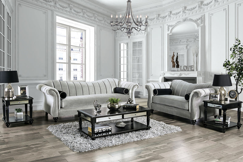 Marvin Pewter Sofa + Love Seat