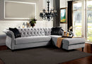ROTTERDAM Warm Gray/Black/Silver Sectional - Star USA Furniture Inc