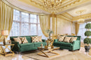 VERDANTE Emerald Green Sofa + Love Seat - Star USA Furniture Inc