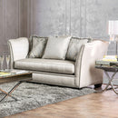 ALESSANDRA Silver/Gold Love Seat - Star USA Furniture Inc